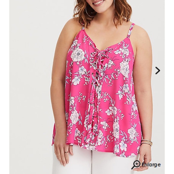 torrid Tops - NWT Torrid 3X Lace Up Swing Cami